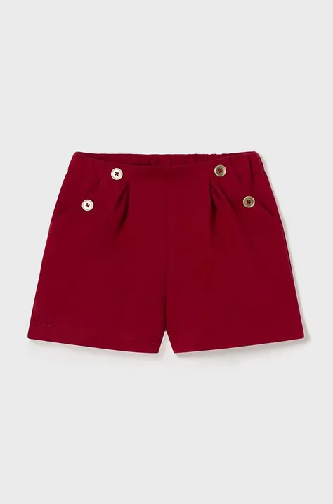 Detské krátke nohavice Mayoral červená farba, jednofarebné, 2252