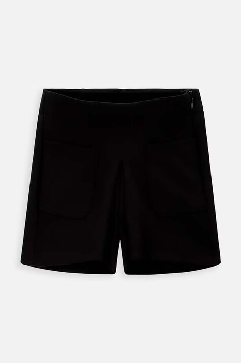 Coccodrillo pantaloni scurti copii culoarea negru, neted, BACK TO SCHOOL GIRL