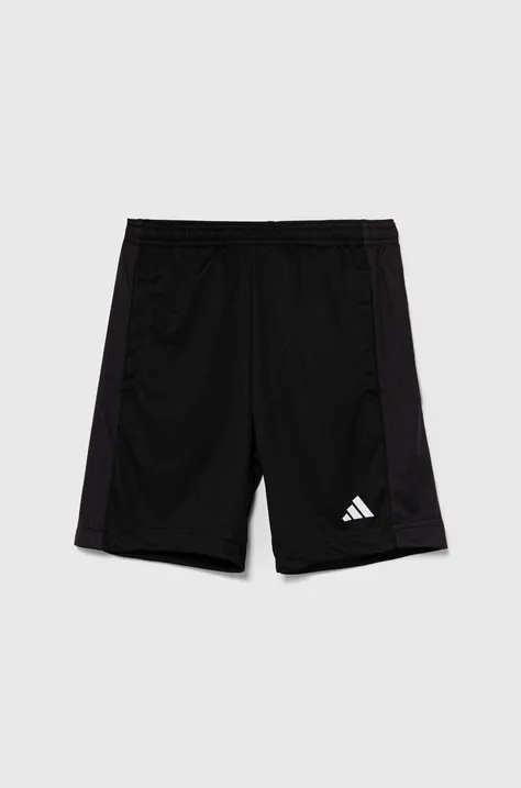 Detské krátke nohavice adidas J TR-ES SH čierna farba, jednofarebné, nastaviteľný pás IV9578