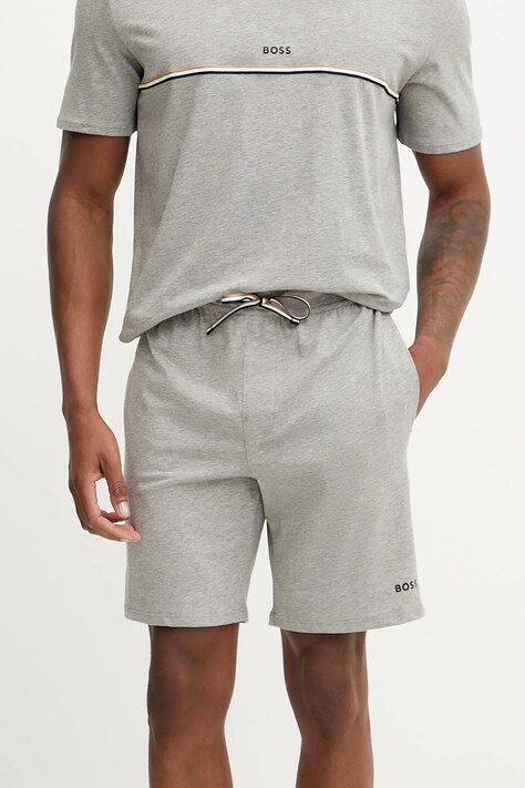 BOSS pantaloni scurți de lounge culoarea gri, 50515394