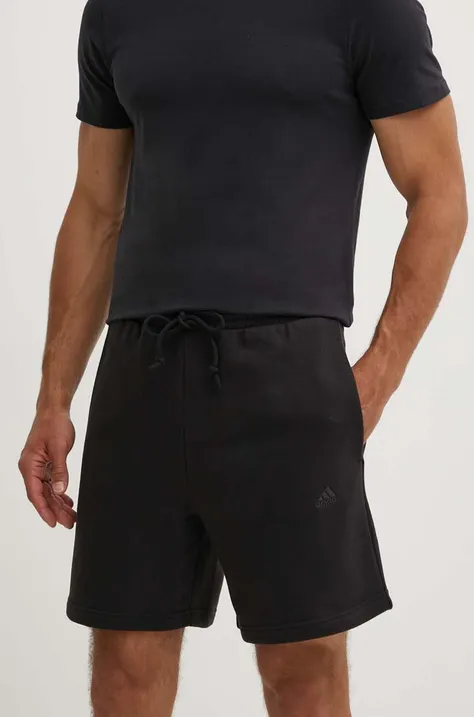 adidas pantaloni scurti Pride barbati, culoarea negru, IX3085