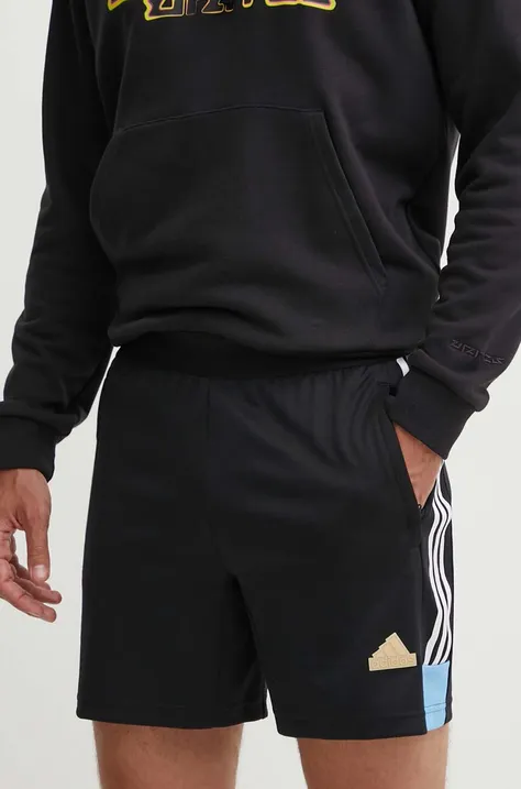 Σορτς adidas Tiro χρώμα: μαύρο, IY4485