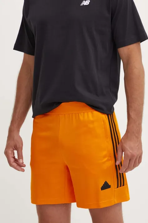 adidas pantaloni scurti Tiro barbati, culoarea portocaliu, IY4491