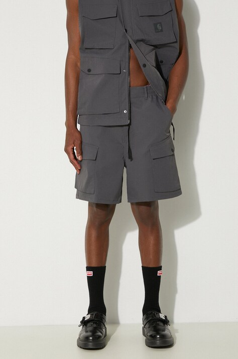 Къс панталон Carhartt WIP Balto Short в сиво I033611.87XX
