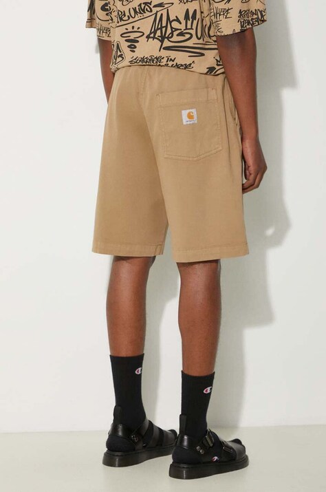 Šortky Carhartt WIP Floyde Short pánske, béžová farba, I033587.8YGD