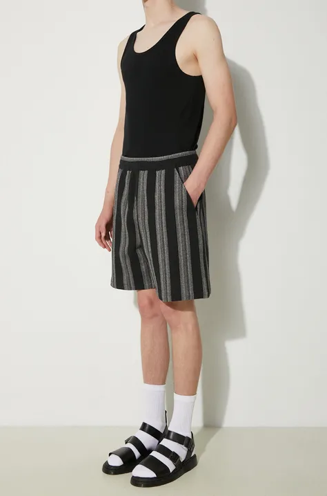 Carhartt WIP cotton shorts Dodson Short black color I033692.2A3XX