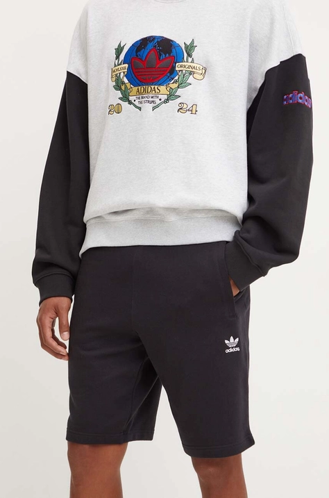 Бавовняні шорти adidas Originals колір чорний IY8520