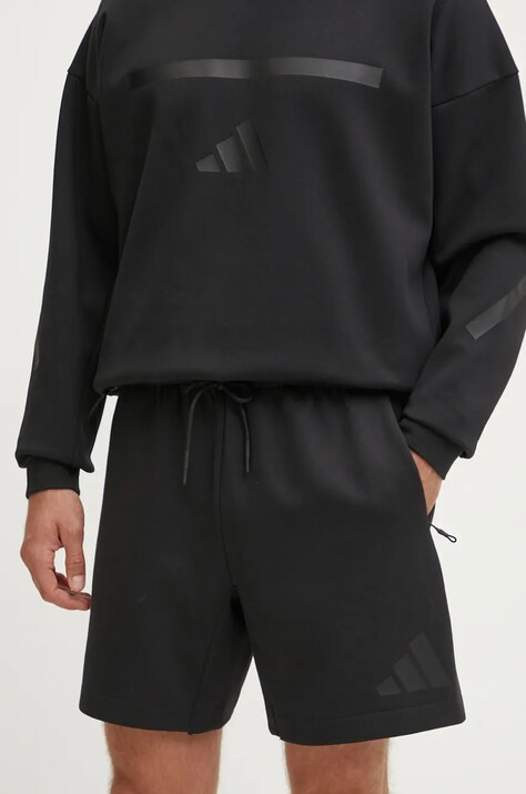 Σορτς adidas ZNE χρώμα: μαύρο, JE7540