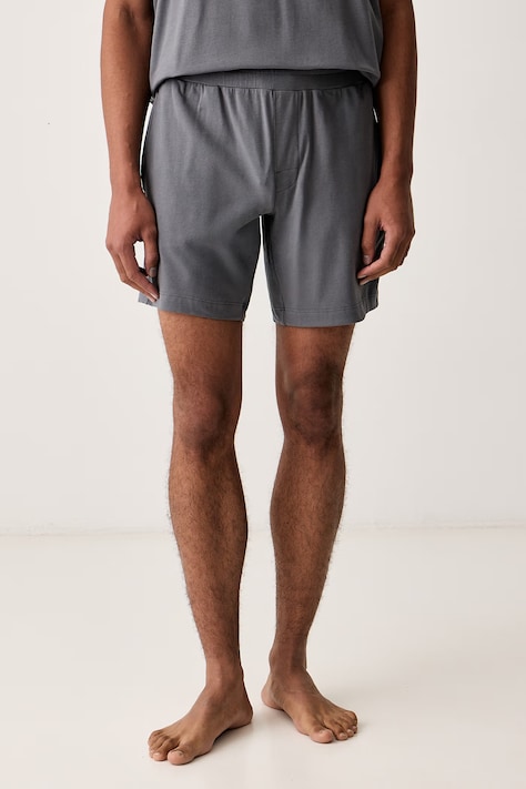 HUGO Kratke hlače za spavanje muške s pamukom Laze Shorts CW sive 50525247