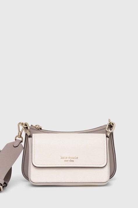 Kate Spade geanta de piele culoarea bej, KD051