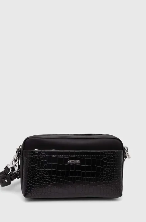 Τσάντα Calvin Klein χρώμα: μαύρο, K60K612110