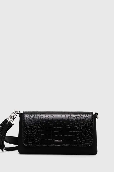 Τσάντα Calvin Klein χρώμα: μαύρο, K60K612111