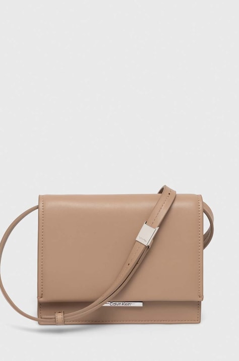 Calvin Klein poseta culoarea bej, K60K612115