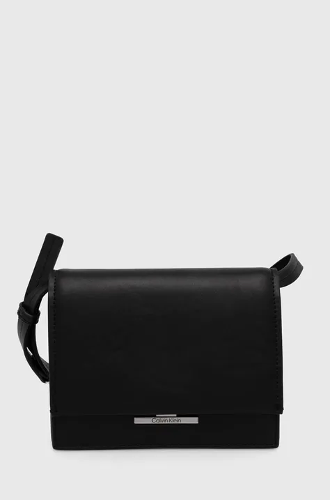 Τσάντα Calvin Klein χρώμα: μαύρο, K60K612115