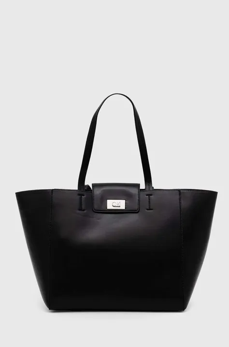 Τσάντα Calvin Klein χρώμα: μαύρο, K60K612148
