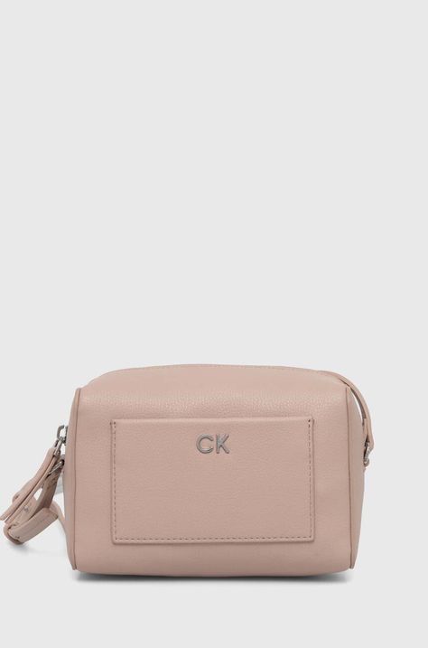 Τσάντα Calvin Klein χρώμα: γκρι, K60K612274