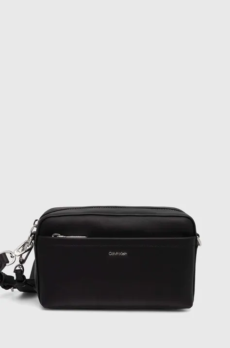 Τσάντα Calvin Klein χρώμα: μαύρο, K60K612280