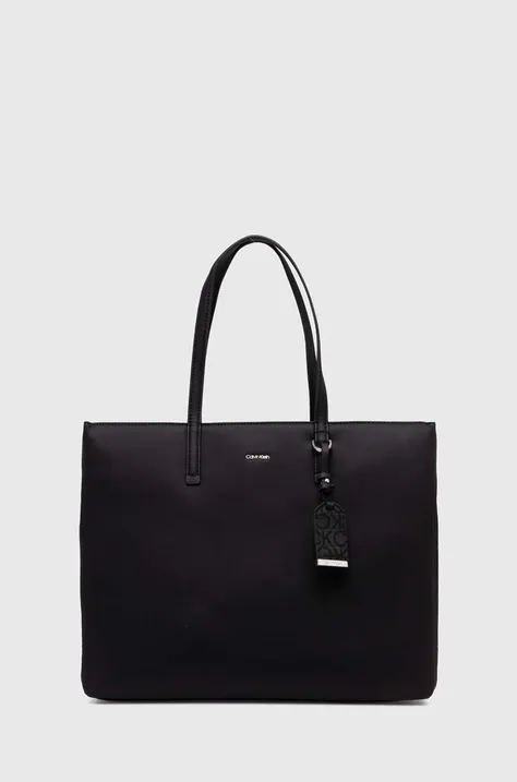 Τσάντα Calvin Klein χρώμα: μαύρο, K60K612347
