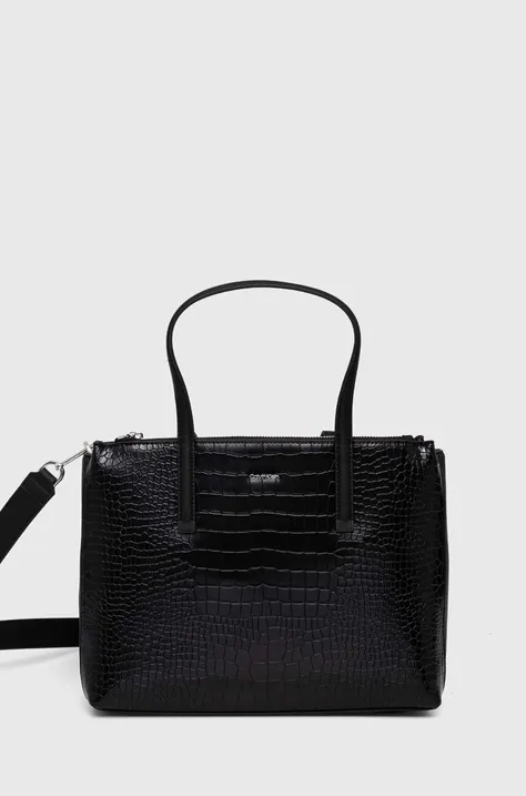 Τσάντα Calvin Klein χρώμα: μαύρο, K60K612348