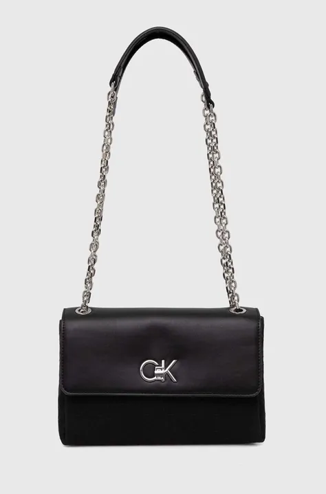 Torbica Calvin Klein črna barva, K60K612641