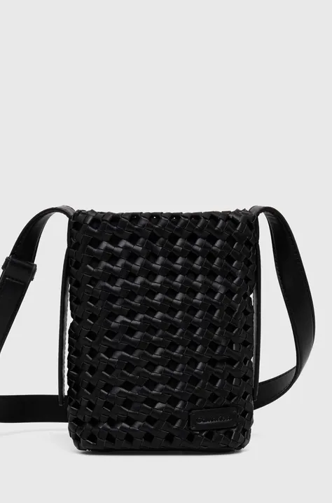 Τσάντα Calvin Klein χρώμα: μαύρο, K60K612172