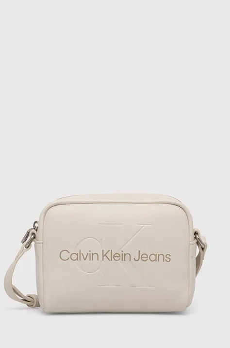 Kabelka Calvin Klein Jeans béžová farba, K60K612220
