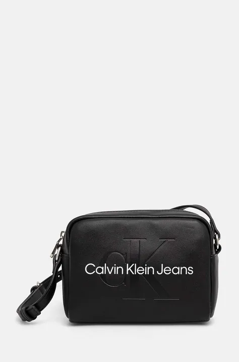 Τσάντα Calvin Klein Jeans χρώμα: μαύρο, K60K612220