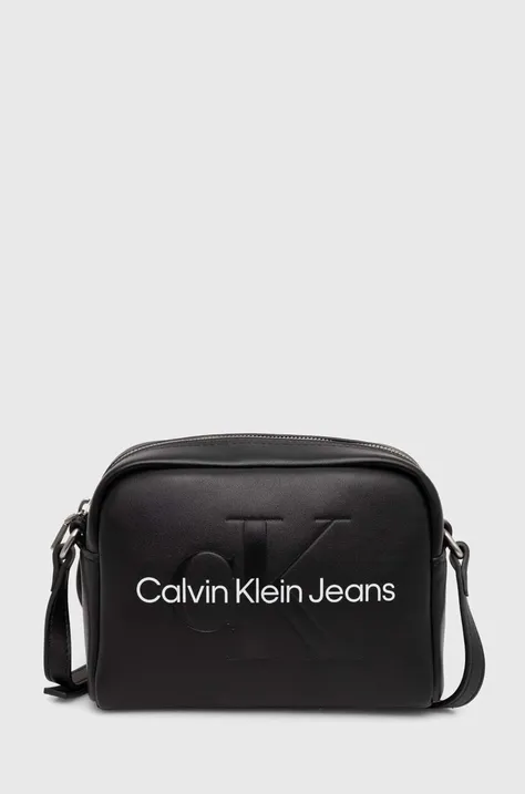Τσάντα Calvin Klein Jeans χρώμα: μαύρο, K60K612220
