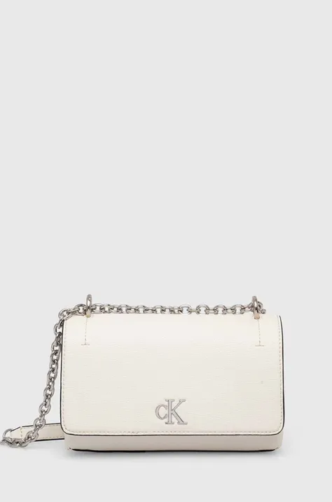 Τσάντα Calvin Klein Jeans χρώμα: άσπρο, K60K612233