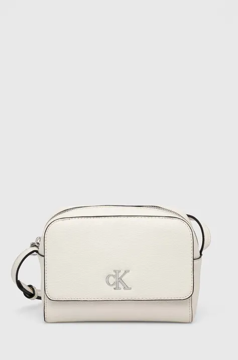 Τσάντα Calvin Klein Jeans χρώμα: άσπρο, K60K612234