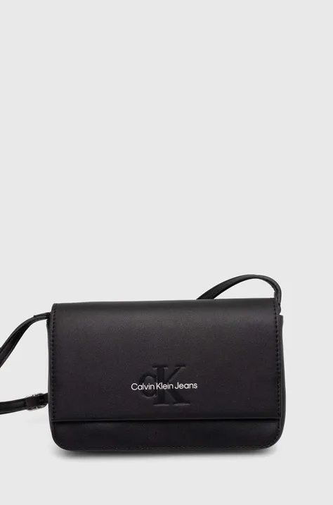 Τσάντα Calvin Klein Jeans χρώμα: μαύρο, K60K612375