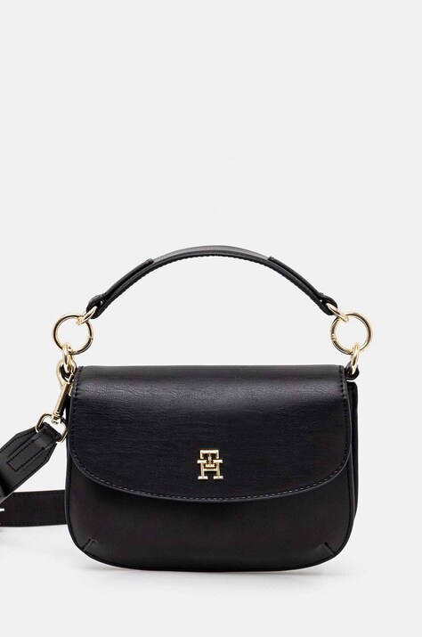 Tommy Hilfiger poseta culoarea negru, AW0AW16686
