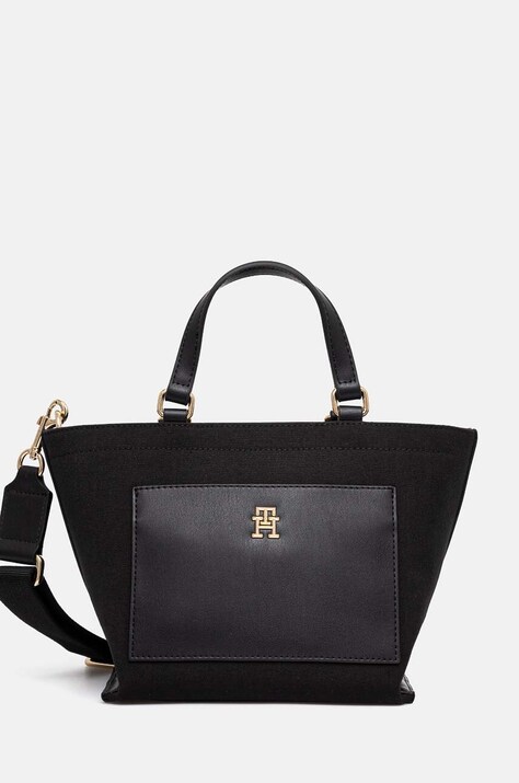 Tommy Hilfiger poseta culoarea negru, AW0AW16705