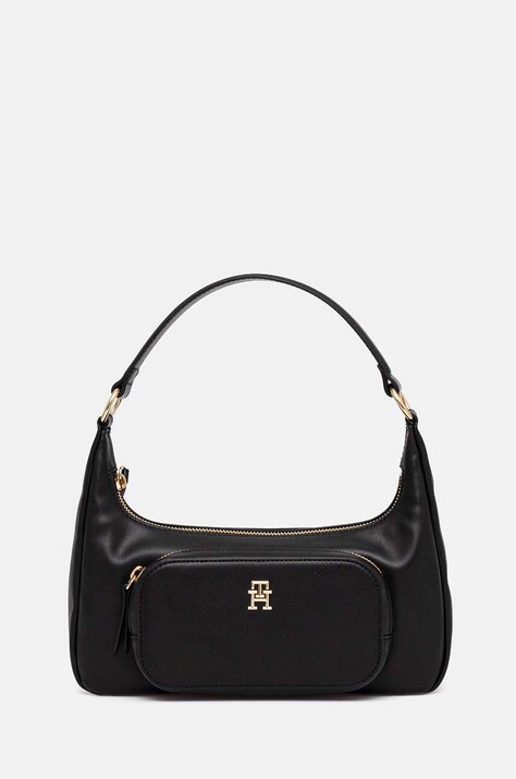 Tommy Hilfiger poseta culoarea negru, AW0AW16711