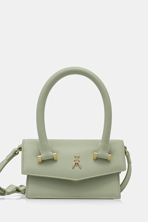 Δερμάτινη τσάντα Patrizia Pepe χρώμα: μαύρο, 8B0208 L061