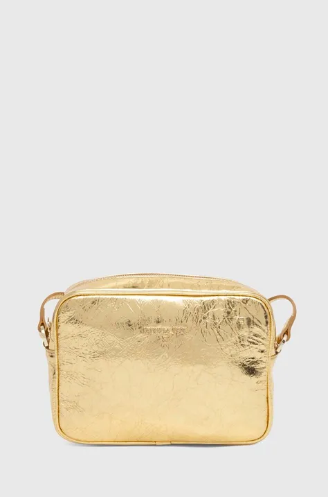 Шкіряна сумочка Patrizia Pepe колір золотий 8B8985 L112