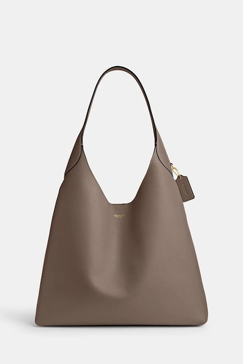 Kožená kabelka Coach Brooklyn Shoulder Bag 39 hnědá barva, CU044