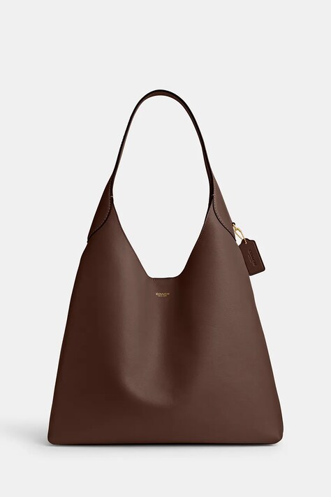 Coach geantă de piele Brooklyn Shoulder Bag 39 culoarea maro, CU044
