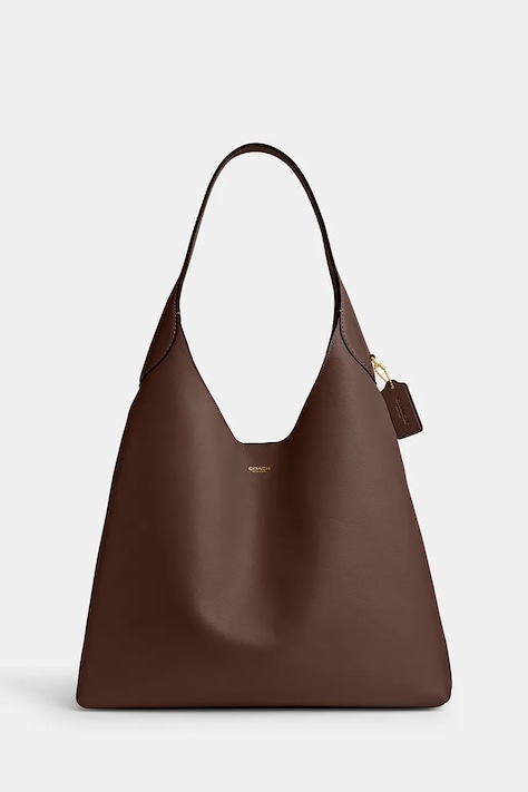 Coach geantă de piele Brooklyn Shoulder Bag 39 culoarea maro, CU044