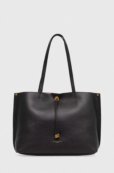 Δερμάτινη τσάντα Gianni Chiarini EGLE χρώμα: μαύρο, BS 10975 TKLSD