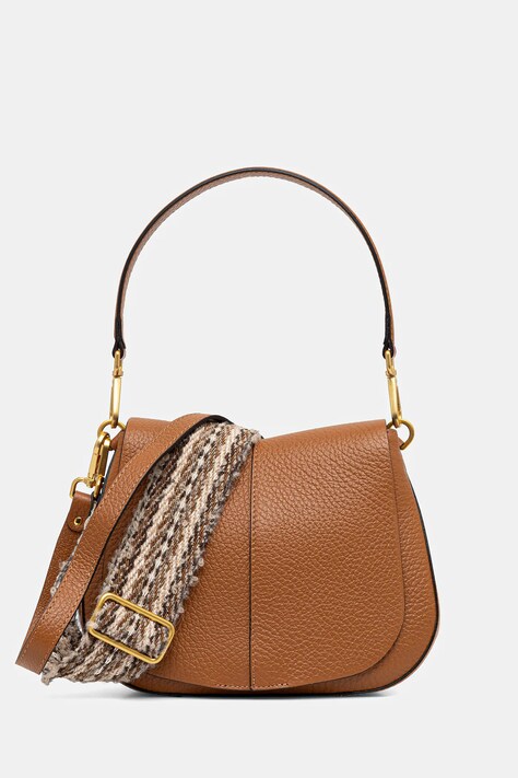 Gianni Chiarini torebka skórzana HELENA ROUND kolor brązowy BS 11086 TKL-NA