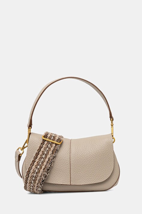 Kožená kabelka Gianni Chiarini HELENA ROUND zelená barva, BS 11088 TKL-NA