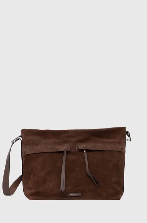 Замшева сумочка Gianni Chiarini ANDREA колір коричневий BS 11075 CM-PL