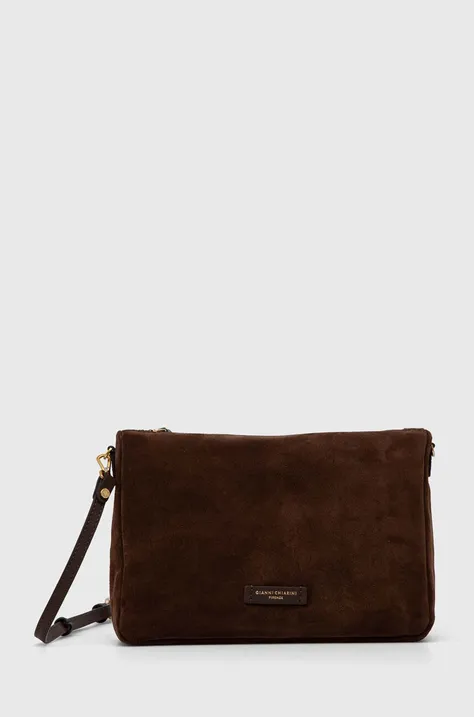 Замшева сумочка Gianni Chiarini NORA POUCH колір коричневий BS 10225 CM-PL