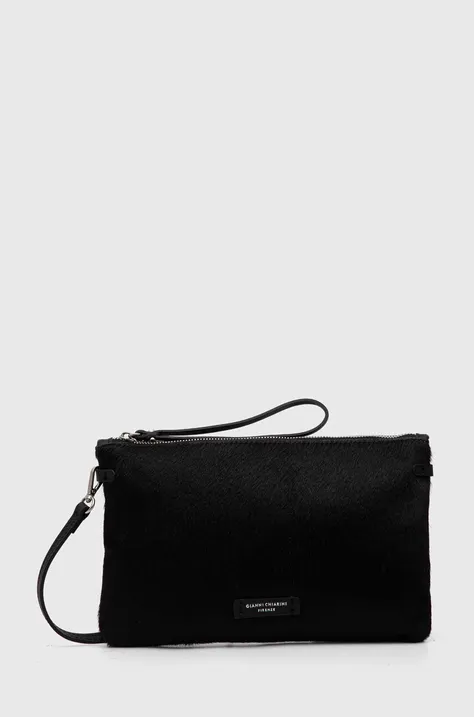Шкіряна сумочка Gianni Chiarini HERMY колір чорний BS 3905 HORSY