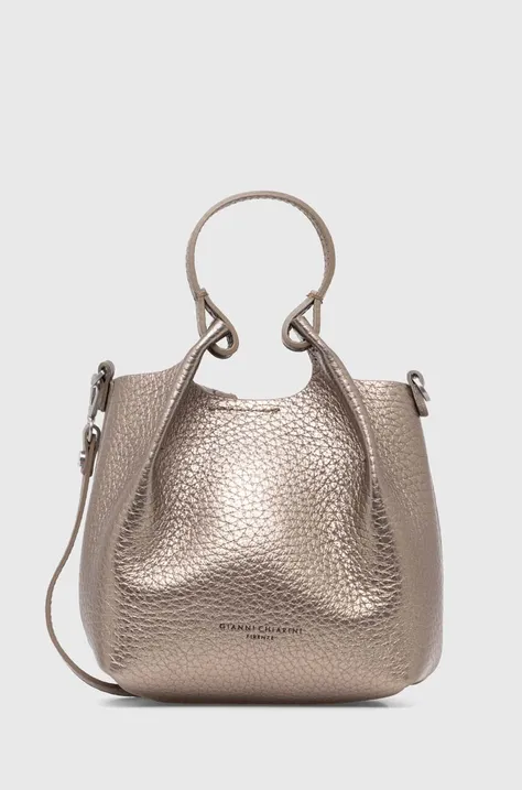 Кожаная сумочка Gianni Chiarini DUA цвет серебрянный BS 9718 RNGDBL