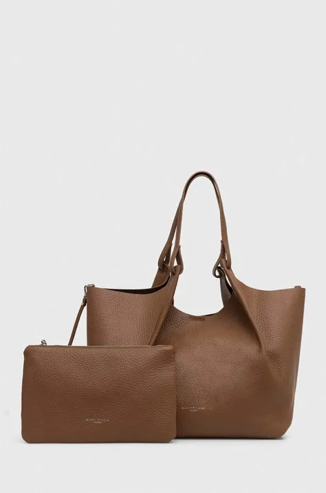 Кожаная сумочка Gianni Chiarini DUA цвет коричневый BS 9720 RNGDBL