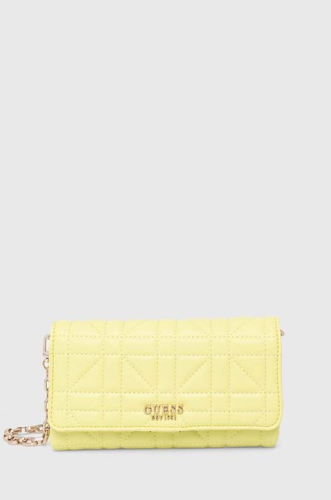 Τσάντα Guess ASSIA χρώμα: πράσινο, HWQG84 99790