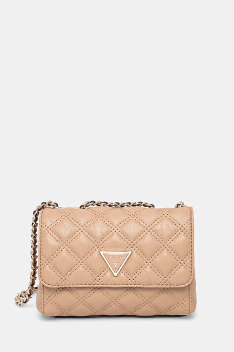Kabelka Guess GIULLY hnědá barva, HWQG87 48740