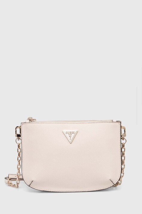 Τσάντα Guess ILIA χρώμα: μπεζ, HWVG85 69120